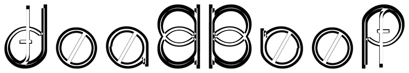 Ambigram for deadbeef in Moonb   